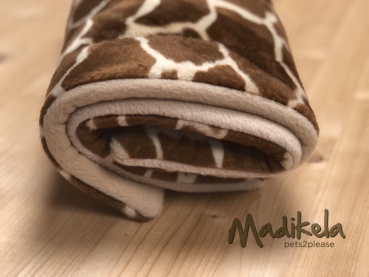 Preview: Kuscheldecke Tierfell Giraffe braun hell 50 x 70 cm Preview: Kuscheldecke Tierfell Giraffe braun hell 50 x 70 cm